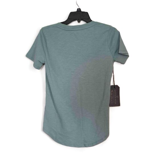 United By Blue Mint Green Save our Seas V-Neck Graphic Tee T-Shirt - Picture 6 of 8